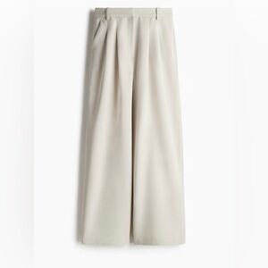 H&M Cream Wide-Leg Pants
